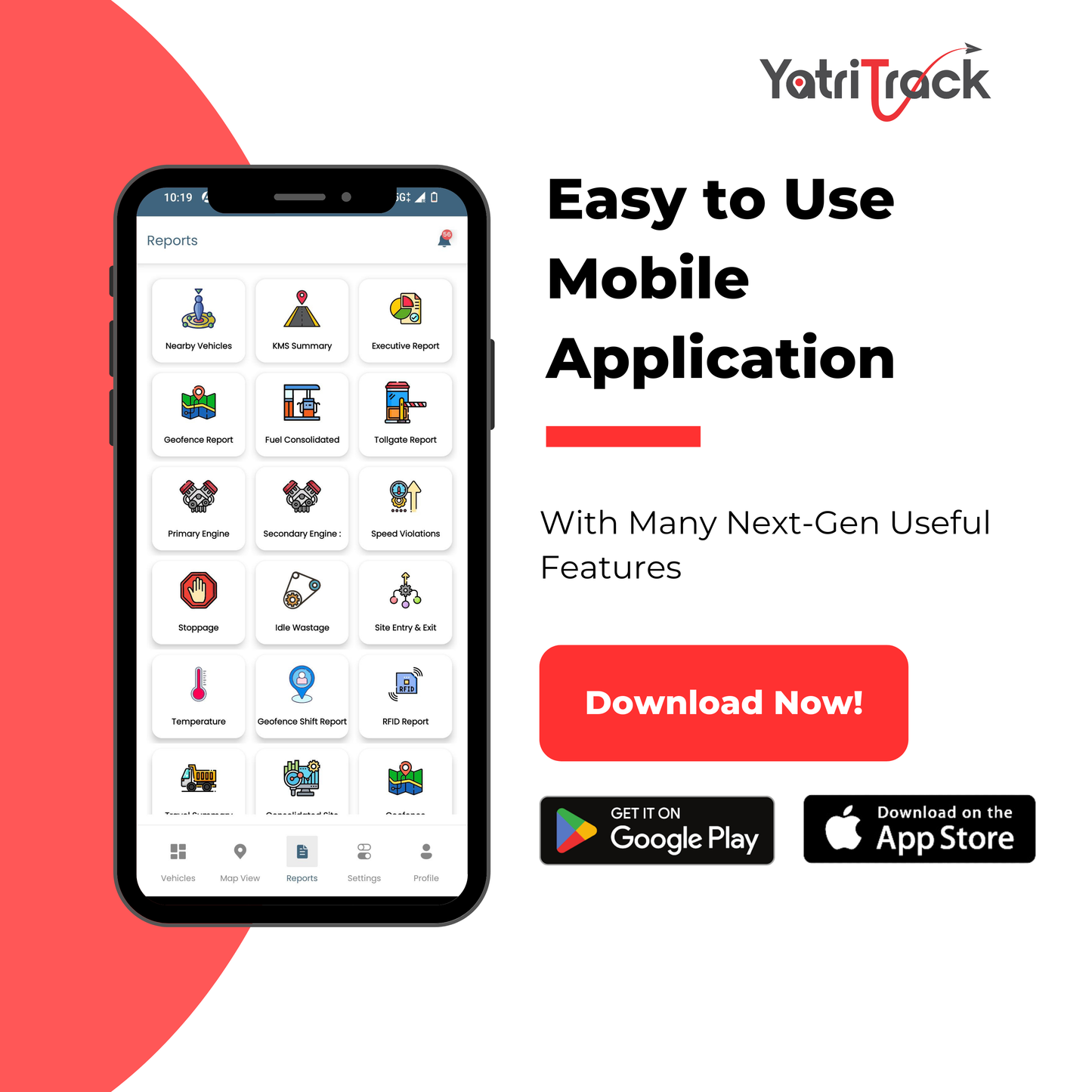 YATRI TRACK GPS TRACKER - Hidden Mini GPS Tracker Device for Car, Bike, Scooty, Truck, Bus with 15+ Premium Features